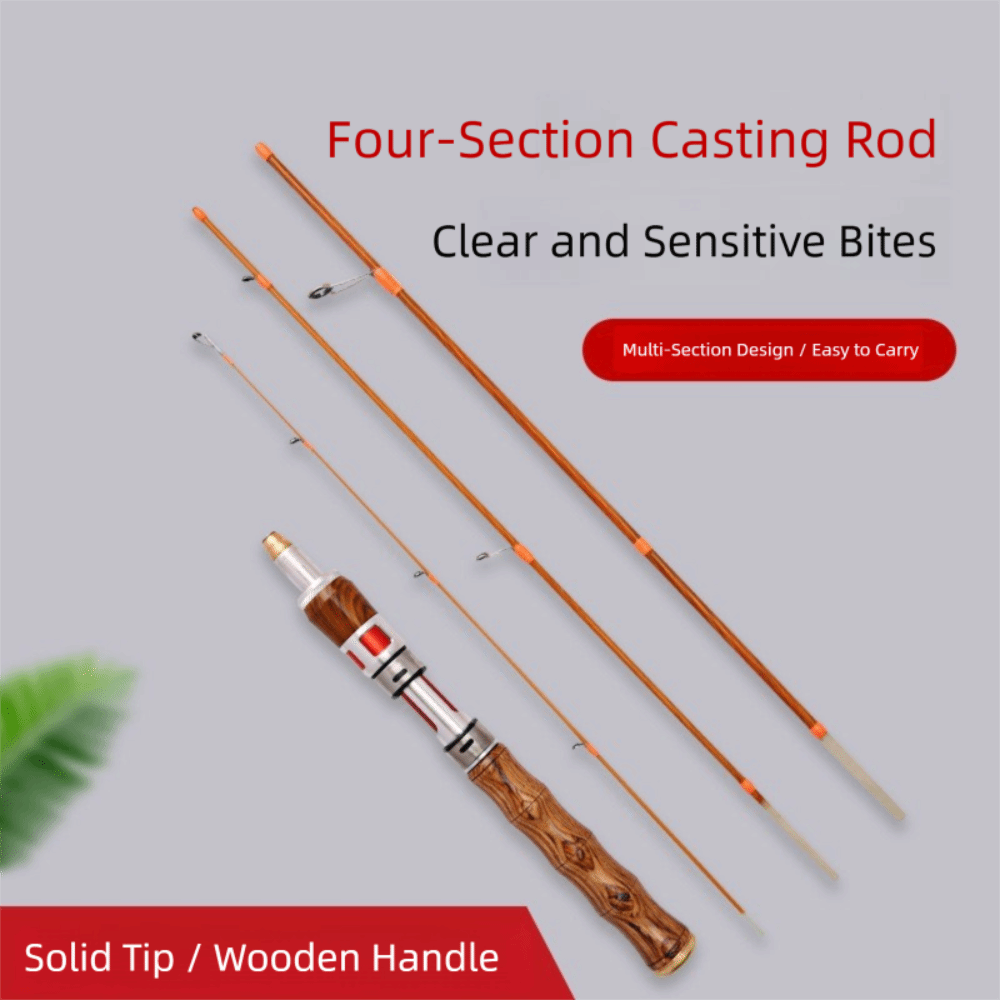 Fishing Rod Spinning - Hoge kwaliteit 4-delige draaiende hengel UL