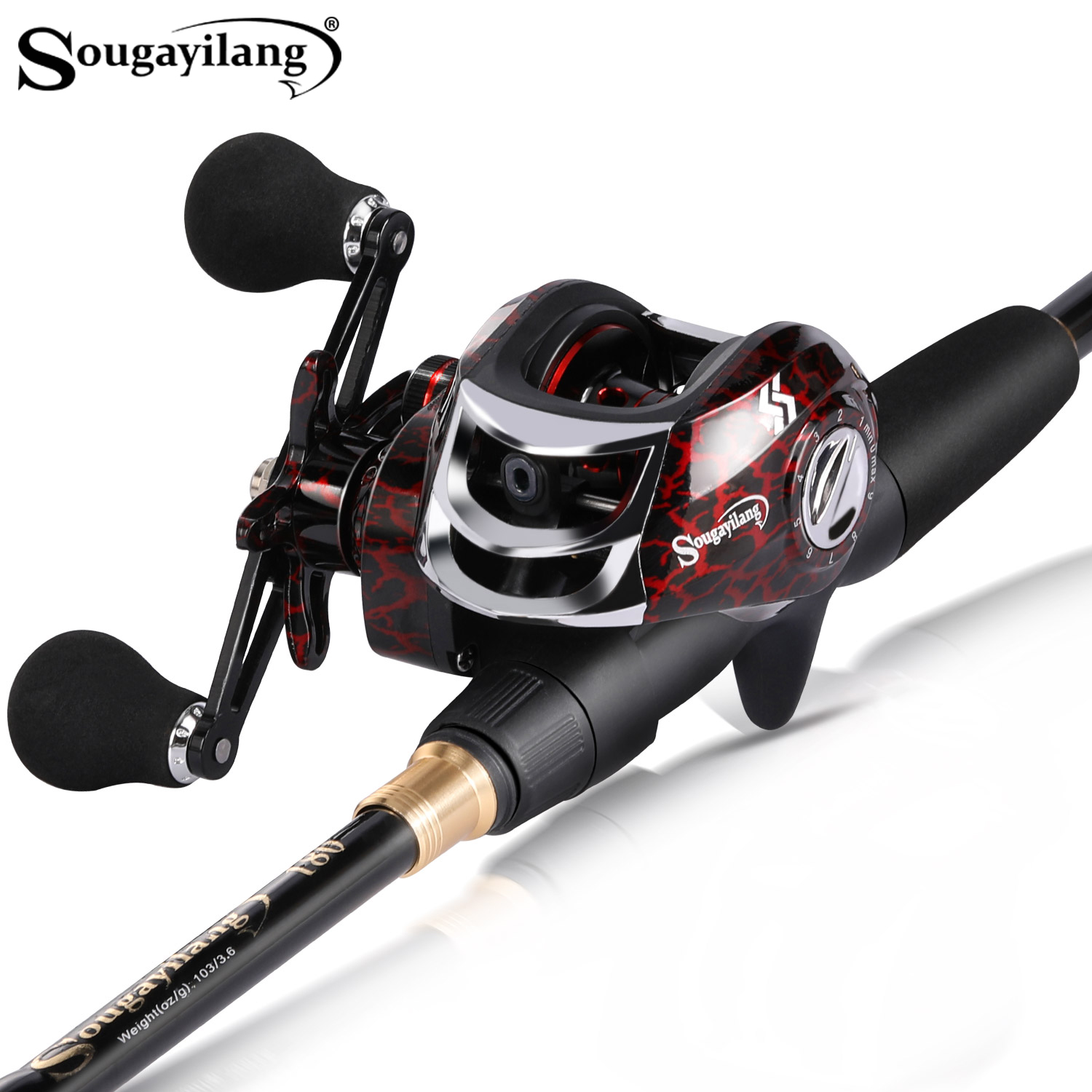 Fishing Rod Combo - Sougayilang 1,8-2,4 m Casting Fishing Combo