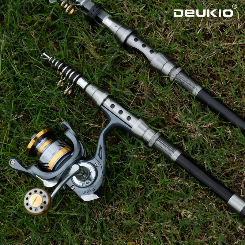 Fishing Rod Combo - DEUKIO Hengel en Molen Combo Telescopische